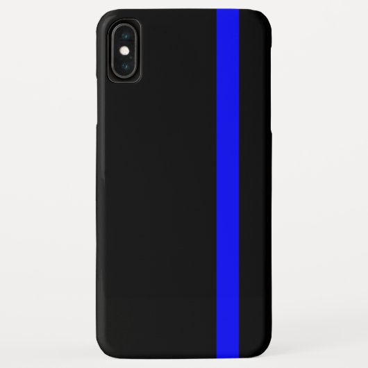 De symbolische dun blauwe lijn verticaal Case-Mate iPhone case (Achterkant)