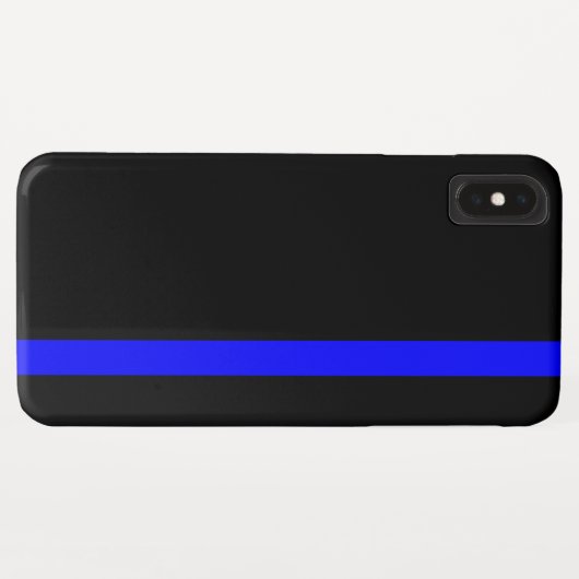 De symbolische dun blauwe lijn verticaal Case-Mate iPhone case (Achterkant (horizontaal))