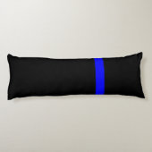 De symbolische dun blauwe lijn verticaal lichaamskussen (Achterkant)