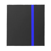 De symbolische dun blauwe lijn verticaal notitieblok (Voorkant)