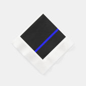 De symbolische dun blauwe lijn verticaal servetten (Hoek)