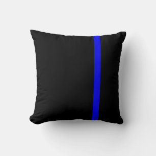 De symbolische dun blauwe lijn Verticale stijl Kussen