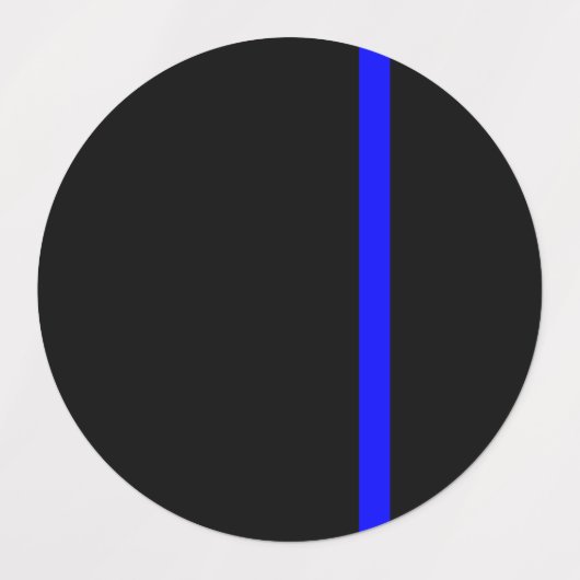 De symbolische dun blauwe lijn Verticale stijl Labels (Design 2)