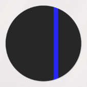 De symbolische dun blauwe lijn Verticale stijl Labels (Design 1)