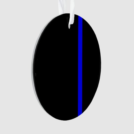 De symbolische dun blauwe lijn Verticale stijl Ornament (voorkant)