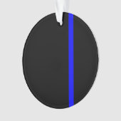 De symbolische dun blauwe lijn Verticale stijl Ornament (voorkant)