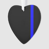 De symbolische dun blauwe lijn Verticale stijl Ornament (voorkant)