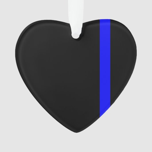 De symbolische dun blauwe lijn Verticale stijl Ornament (voorkant)