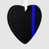 De symbolische dun blauwe lijn Verticale stijl Ornament (voorkant)