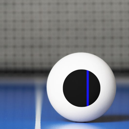 De symbolische dun blauwe lijn Verticale stijl Pingpongbal (Net)