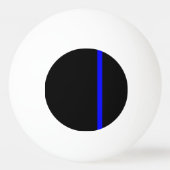 De symbolische dun blauwe lijn Verticale stijl Pingpongbal (Achterkant)