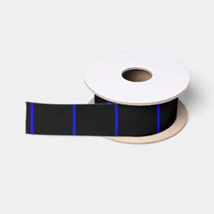 De symbolische dun blauwe lijn Verticale stijl Satijnen Lint