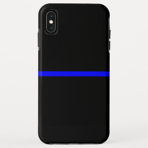 De symbolische dun blauwe lijnverklaring iPhone XS max hoesje