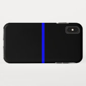 De symbolische dun blauwe lijnverklaring Case-Mate iPhone case (Achterkant (horizontaal))
