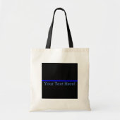 De Symbolische Dunne Blauwe Lijn Gepersonaliseerd Tote Bag (Voorkant)