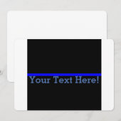 De symbolische dunne blauwe lijn personaliseert di (Voorkant / Achterkant)