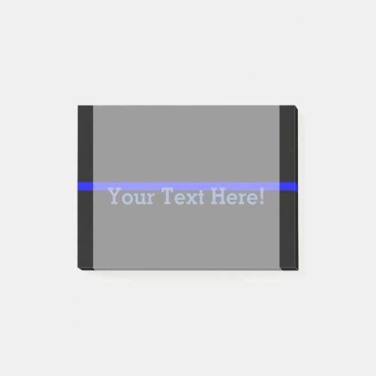 De symbolische dunne blauwe lijn personaliseert di post-it® notes (Voorkant)