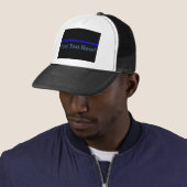De symbolische dunne blauwe lijn personaliseert di trucker pet (In situ)