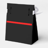 De symbolische dunne rode lijn Grafisch op a Bedankdoosjes (Achterkant)