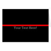 De symbolische dunne rode lijn personaliseert dit (Voorkant Horizontaal)