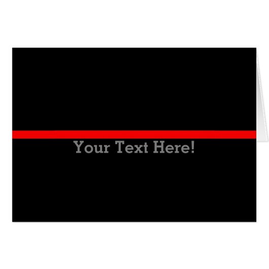 De symbolische dunne rode lijn personaliseert dit (Voorkant Horizontaal)