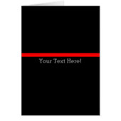 De symbolische dunne rode lijn personaliseert dit (Voorkant)