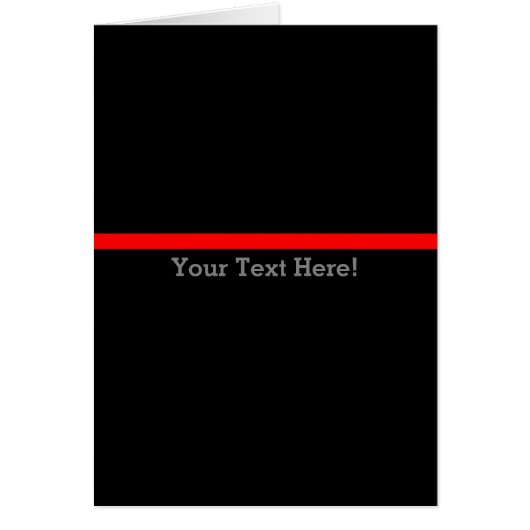 De symbolische dunne rode lijn personaliseert dit (Voorkant)