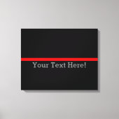 De symbolische dunne rode lijn personaliseert dit canvas afdruk (Voorkant)