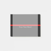 De symbolische Thin Rode Lijn personaliseert dit Post-it® Notes (Voorkant)