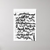 De symfonie van de kat-vector canvas afdruk (Voorkant)