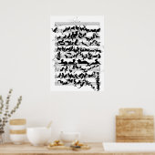 De symfonie van de kat-vector poster (Keuken)