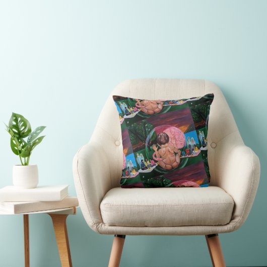 De Symfonie van Ziels Schilderij van Alfred Fox Kussen (Stoel)