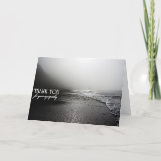 De sympathie dankt u kaardt bedankkaart