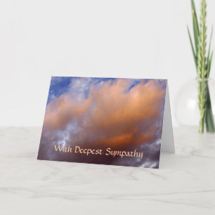 De sympathie gaf - de wolken van de perzikkleur kaart