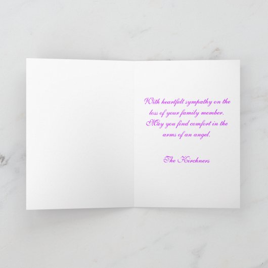 De Sympathie van de Engel van de regenboog Kaart (Binnen)