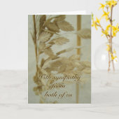 De Sympathie van de Haver van het zee van allebei Kaart (Gele Bloem)