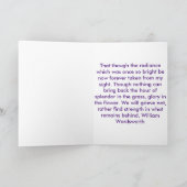 De Sympathie van de Waterverf van de iris Kaart (Binnen)