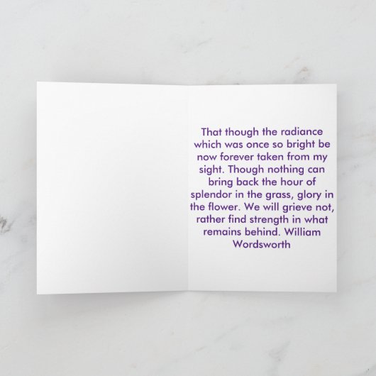 De Sympathie van de Waterverf van de iris Kaart (Binnen)