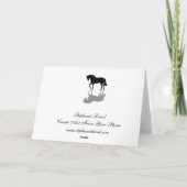 De Sympathie van het paard Kaart (Achterkant)