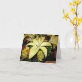 De sympathiekaart van de lelie kaart (Gele Bloem)