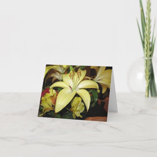 De sympathiekaart van de lelie kaart (Voorkant)