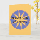 De sympathiekaart van Seaglass Kaart (Gele Bloem)