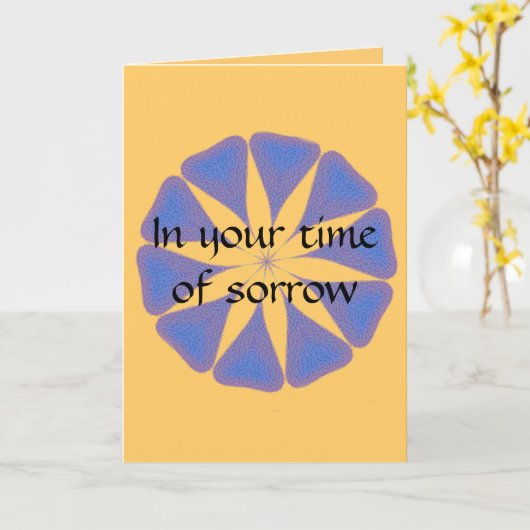 De sympathiekaart van Seaglass Kaart (Gele Bloem)