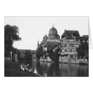 De synagoge te Nuremberg, c.1910