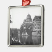 De synagoge te Nuremberg, c.1910 Metalen Ornament (Links)
