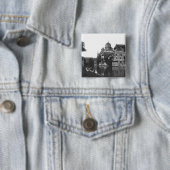 De synagoge te Nuremberg, c.1910 Vierkante Button 5,1 Cm (In situ)