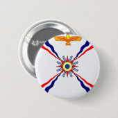 De Syrische Assyrische Syrische winkel Ronde Button 5,7 Cm (Voorkant /achterkant)