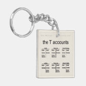 De "t- Rekeningen " Sleutelhanger (Voorkant Links)
