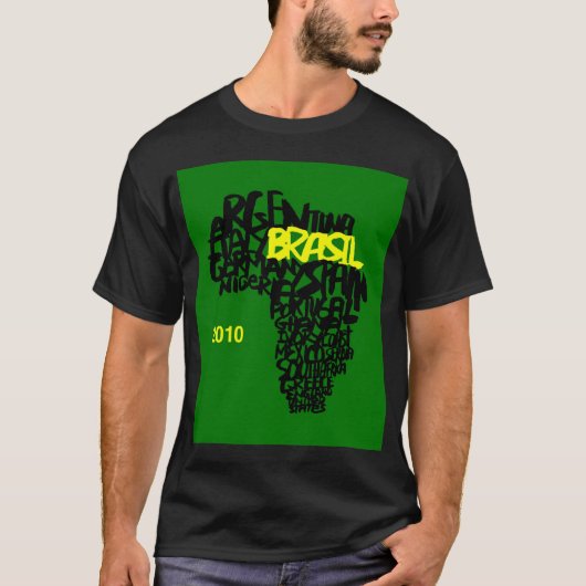 DE T-SHIRS VAN DE WERELDKUPPRODUCT BRASIL BASIC-MA T-SHIRT (Voorkant)
