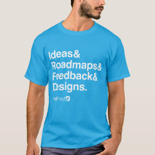 De T-shirt Helvetica van ProdPad van de "Lijst"